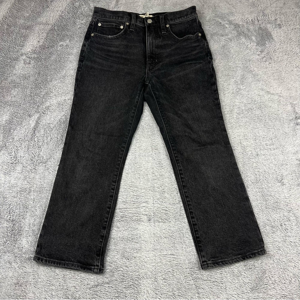 Madewell jeans black slim Demi boot size 27p